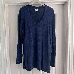 Lou & Grey Deep Navy Blue Soft Knit Tunic Top